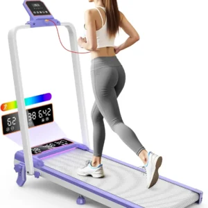 Folding Walking Pad with 15% Incline/3.5HP Treadmills 350 lbs
